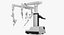 Surgical Robotic System da Vinci SI Rigged for Maya