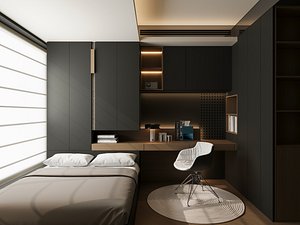 modern bedroom 3D