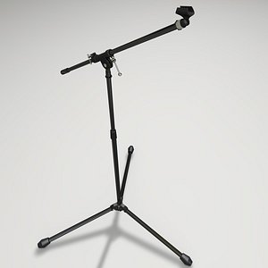 Microphone Stand with animated parts