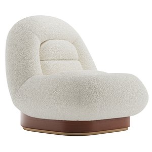 3D SOHO Home Mateo Chair Boucle