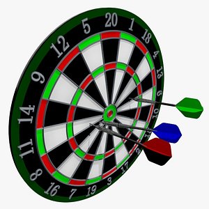 3ds dartboard dart board