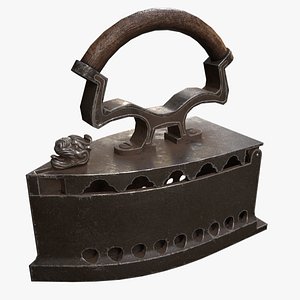 Old Soviut Iron  - Game ready lowpoly model