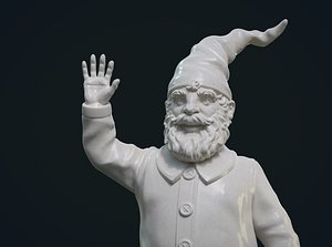 3D print ready garden gnome
