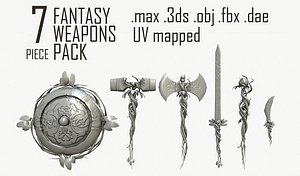 3d max fantasy weapon pack