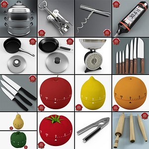 3d model kitchen tools v3