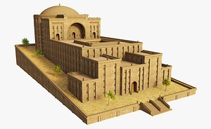 The Castle of Qaleh Dokhtar Persia 3D model