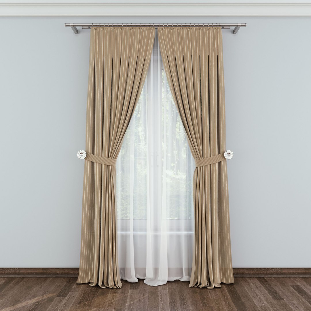 3D Model Curtain Fabric Drapery - TurboSquid 1240440