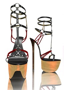 Platform rings/rope sandal