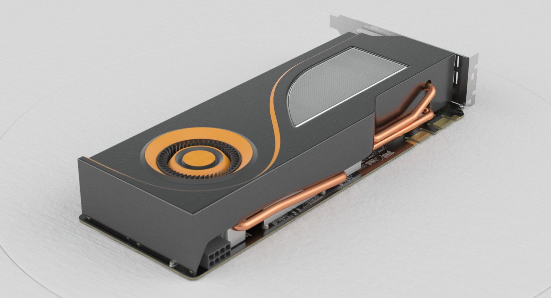 general graphics card component 3d model