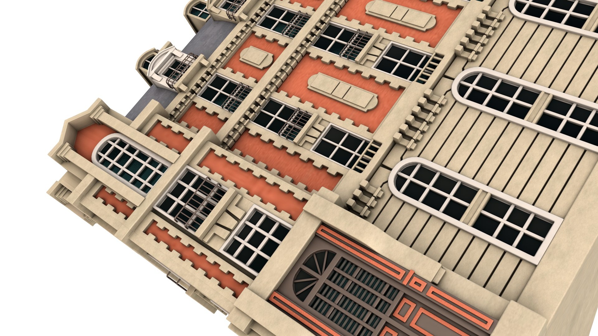 3D French Renaissance Building - TurboSquid 2340766