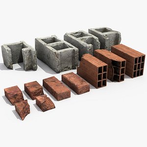 3D bricks debris model