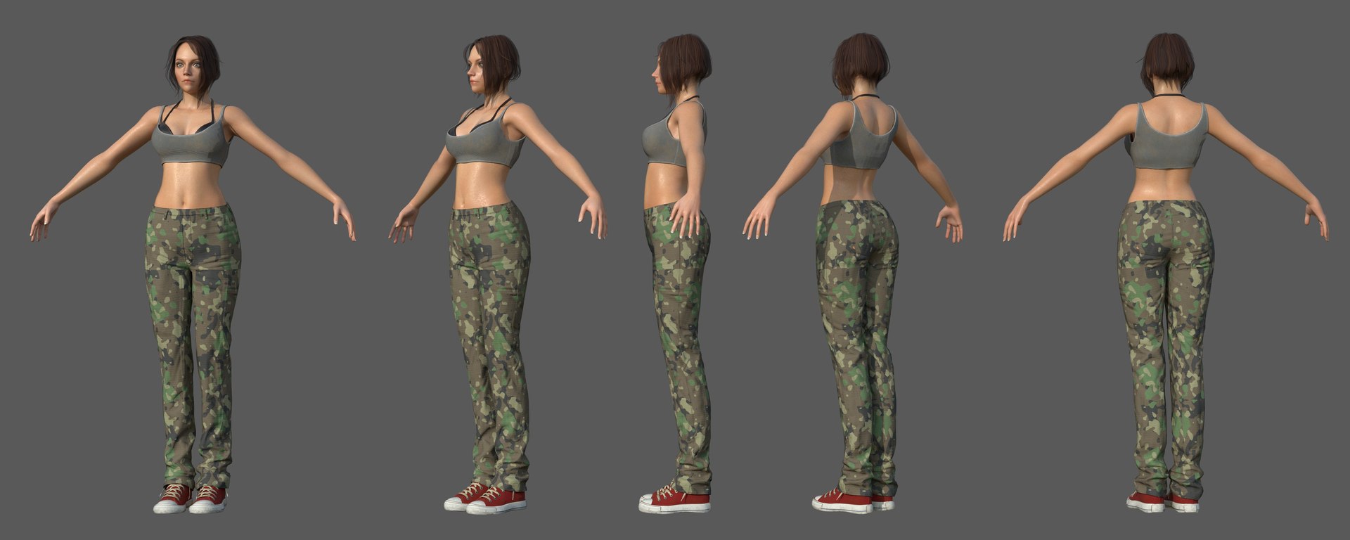 Female Character Pack Customize 3D Model - TurboSquid 1401151