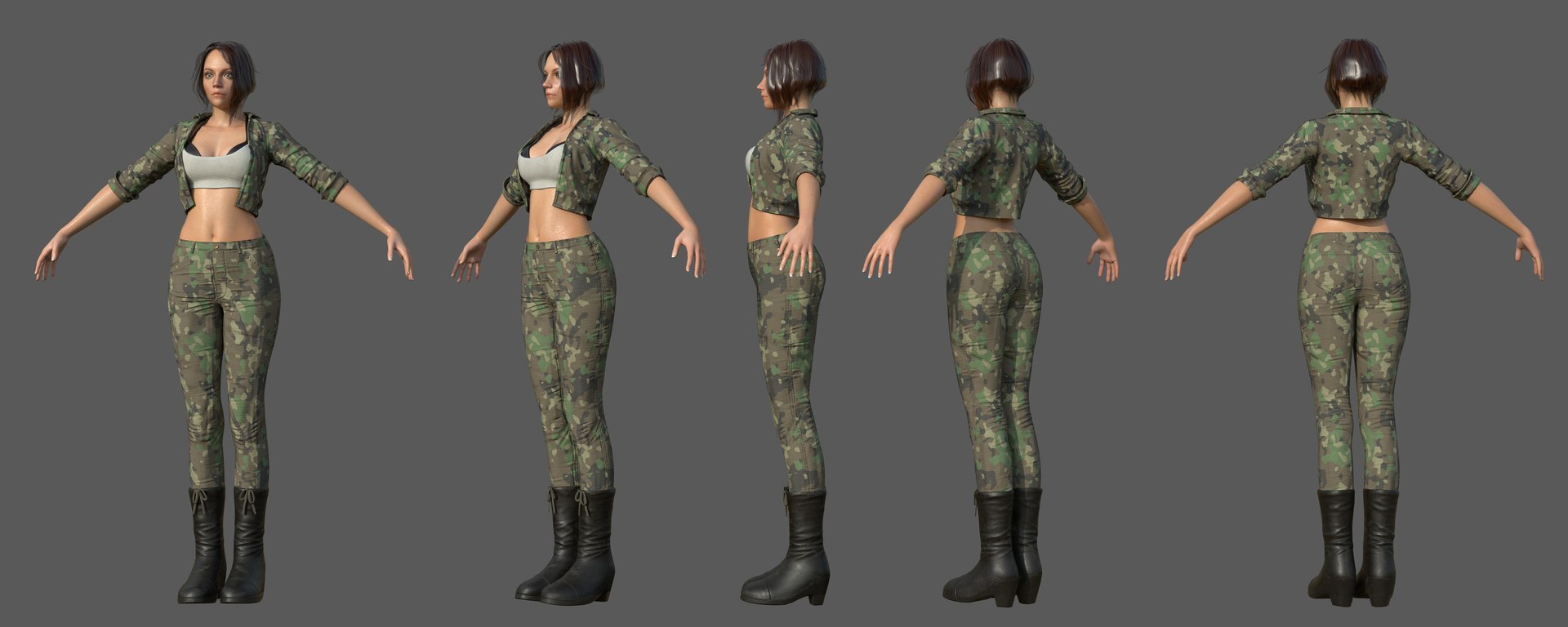 Female Character Pack Customize 3D Model - TurboSquid 1401151