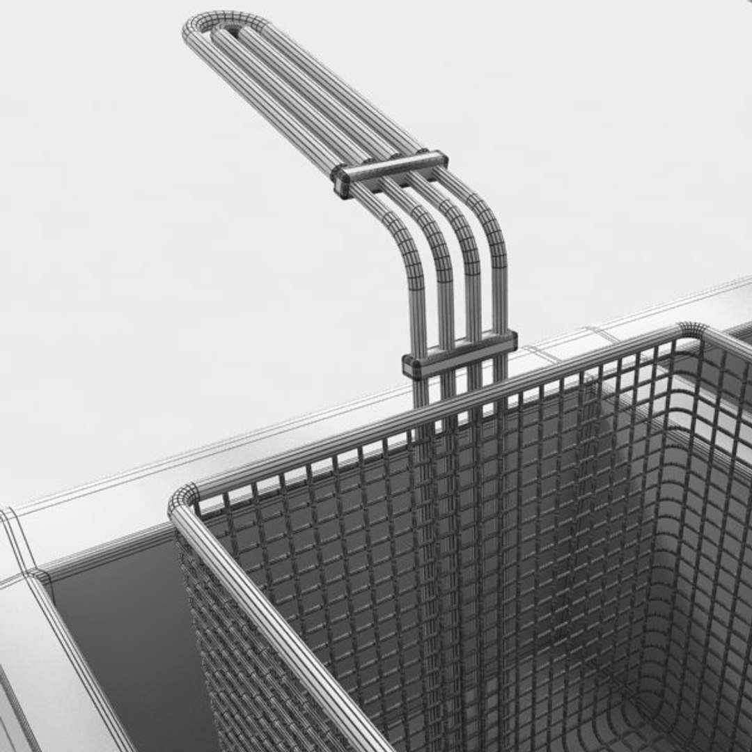 3d Model Commercial Deep Fryer