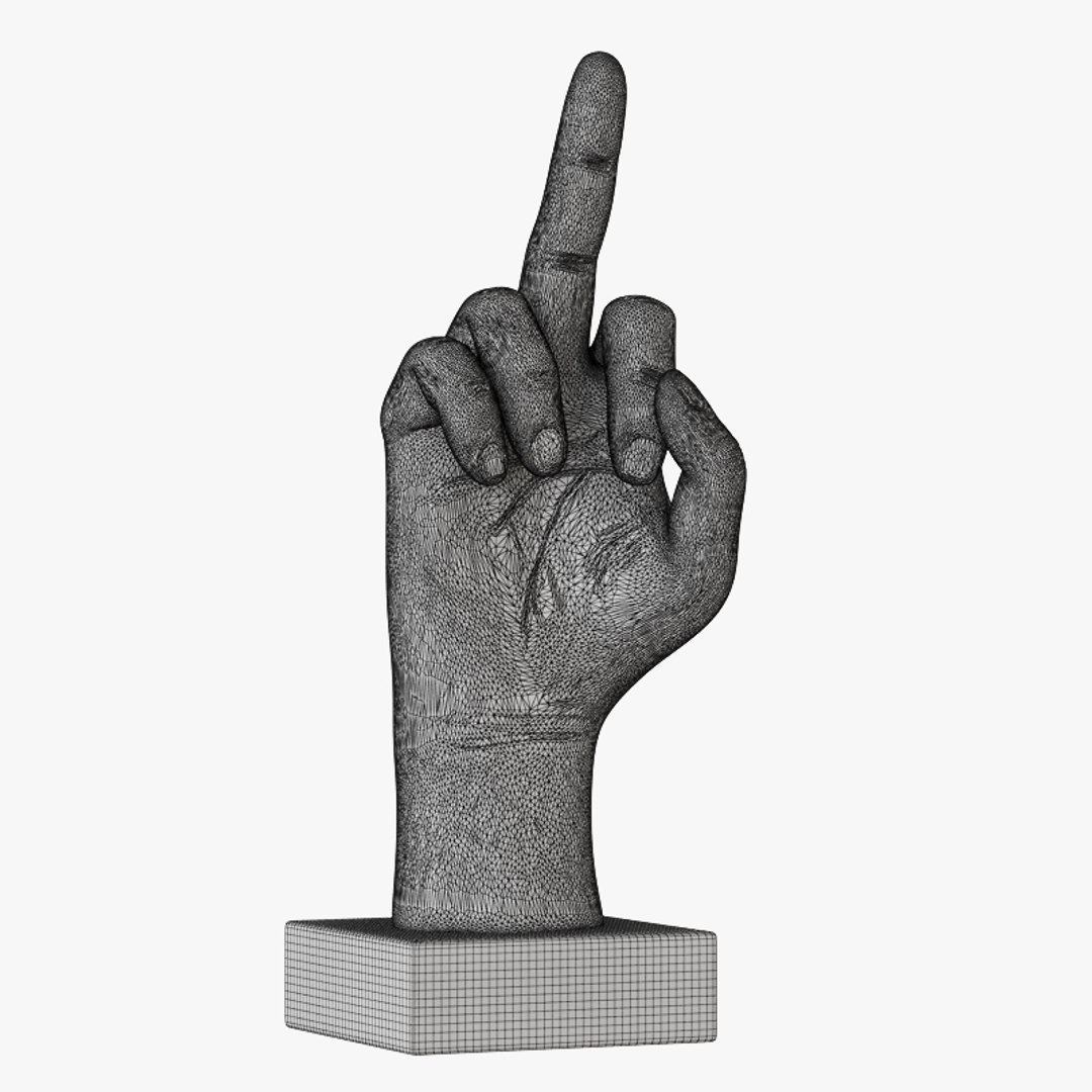 3D Model Figurine Gold Hand - TurboSquid 1367427