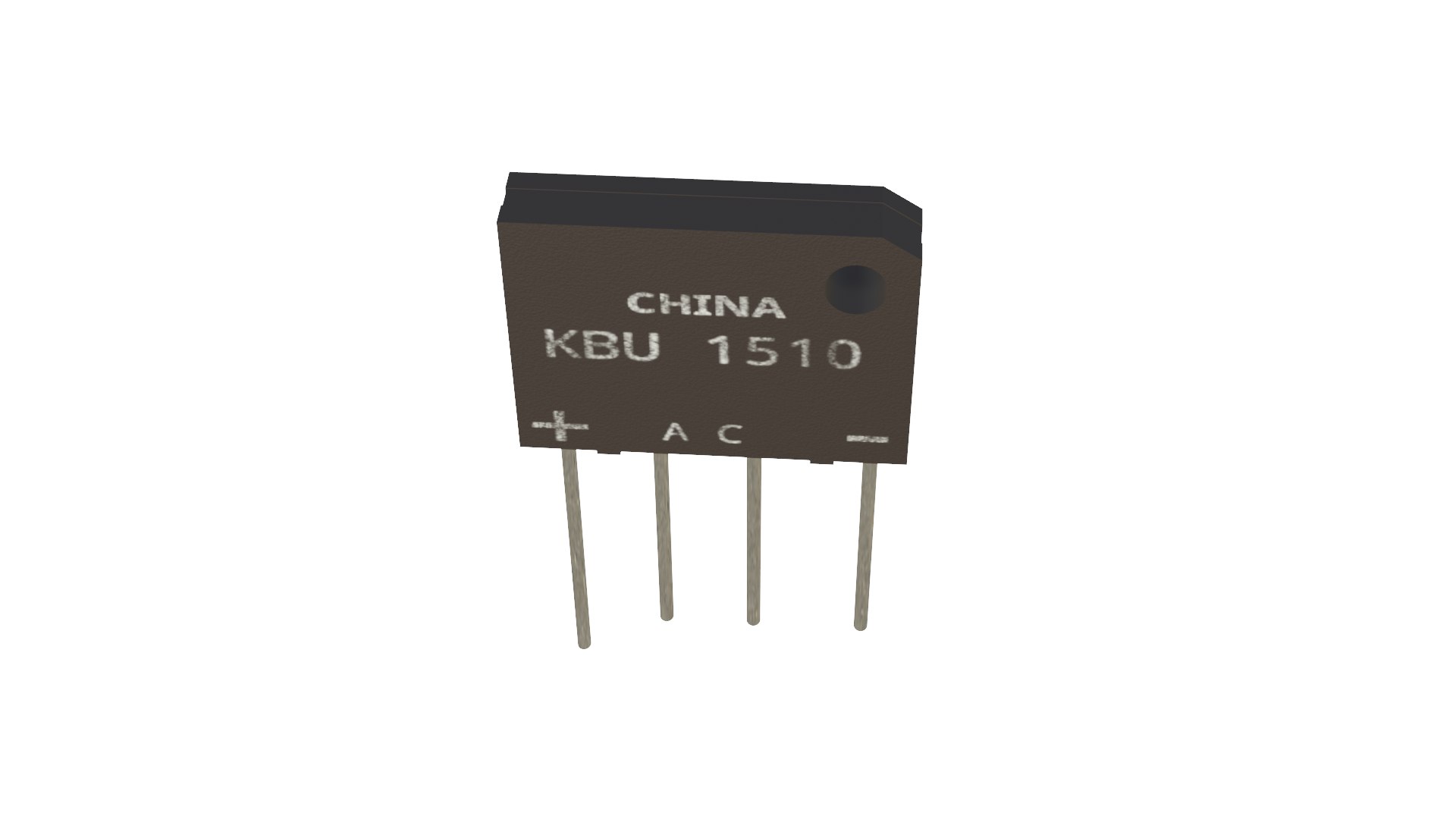 3D Model Electronic Rectifier Bridge - TurboSquid 2001838