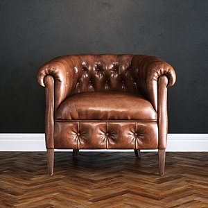 Photorealistic Leather Armchair