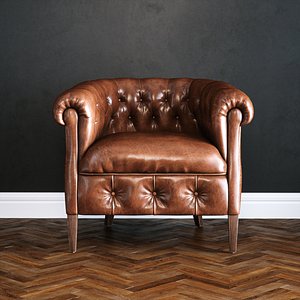 Photorealistic Leather Armchair