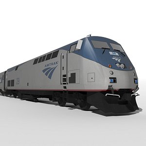 3d model ge genesis p42dc amtrak train
