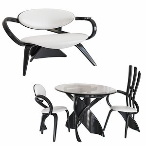 Table with chairs More Batoidea