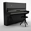 Piano. + Sillas y notas musicales.