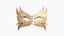 Carnival Mask D08 Orange Yellow - Costume Character Design