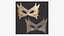 Carnival Mask D08 Orange Yellow - Costume Character Design