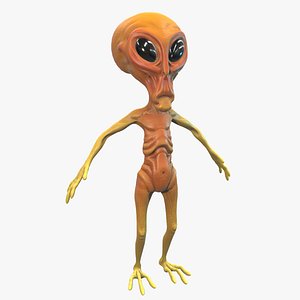 3D character alien model