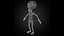 3D character alien model