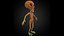 3D character alien model