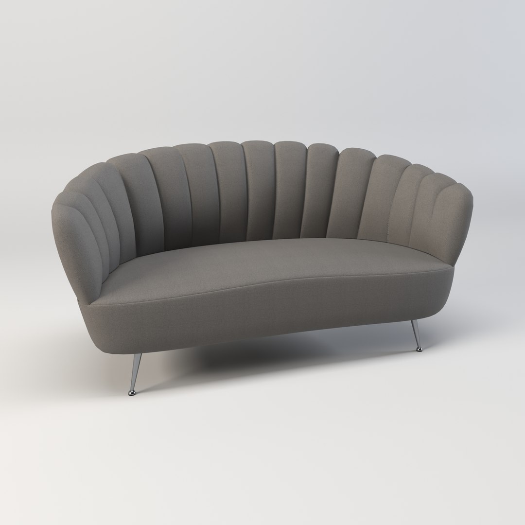 3D Shell Sofa - Pearl Sofa - TurboSquid 2203990