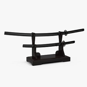 double sword stand samurai 3d 3ds