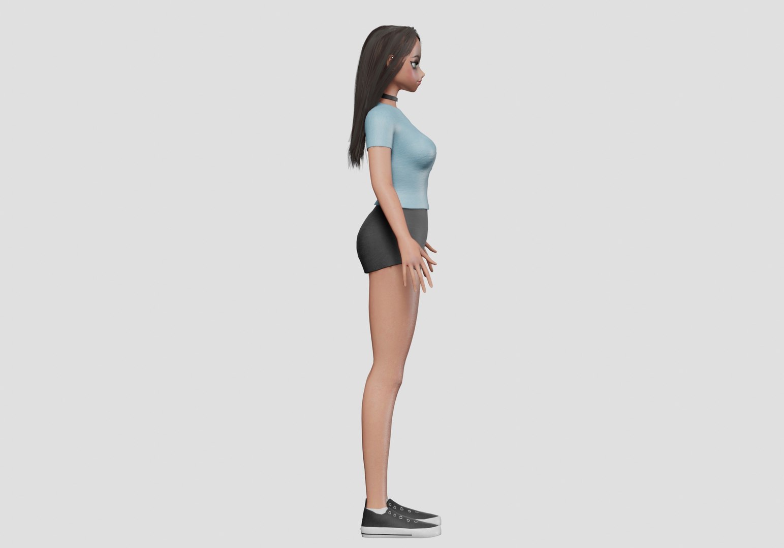 3D Anime Standard Girl V32132 Model - TurboSquid 2271003