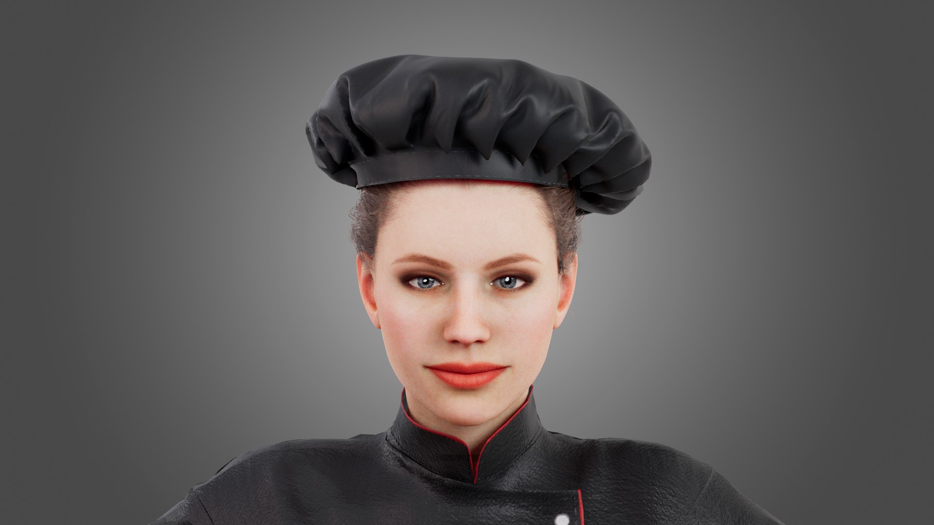 Female Chef Rigged Model - TurboSquid 2322800