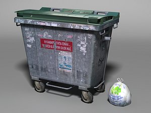 metallic garbage bin bag max