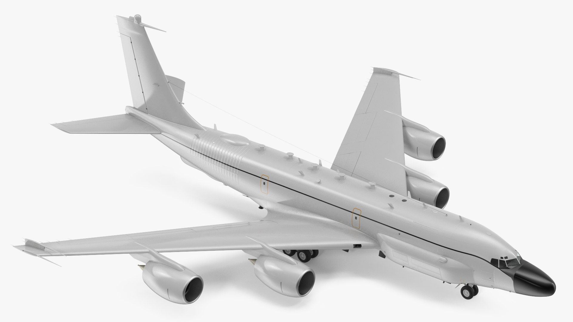 Boeing RC-135 Large Reconnaissance Aircraft Rigged 3D model preview