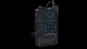 3D Sci-fi Radio model