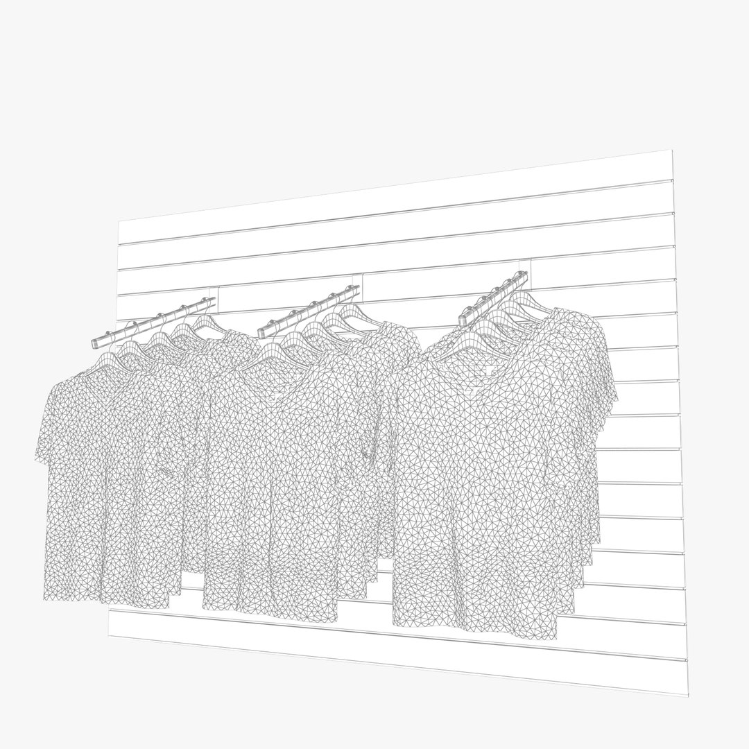 T-shirt Rack Model - TurboSquid 1424153