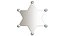 Sheriff Star Gold or Silver