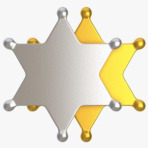 Sheriff Star Gold or Silver