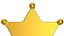 Sheriff Star Gold or Silver
