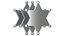 Sheriff Star Gold or Silver
