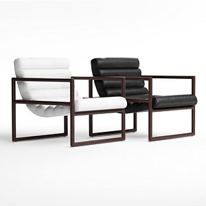 dillon armchair west elm 3D model