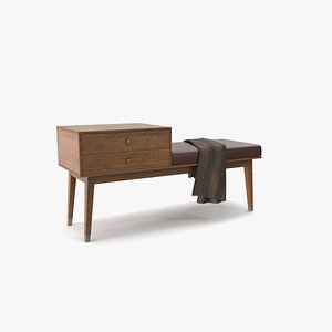 storage bench 3D model
