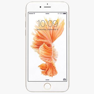 3d model apple iphone 6s gold