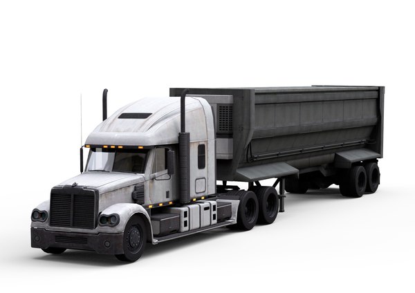 heavy semi trailer 3D model