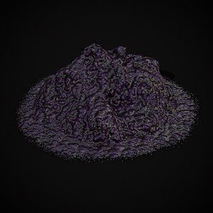 Blueberry Compote Piles 3D