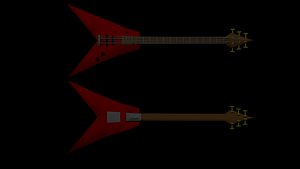 3ds max flying v guitar