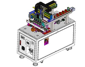 3D Automatic Plug Defect Detection and Rejection  Machine 3D CAD Model model