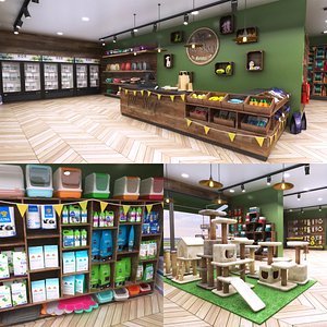 Realistic Pet Shop 3D